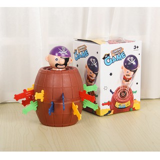 ĐỒ CHƠI ĐÂM HẢI TẶC VUI NHỘN 13CM LOẠI 16 KIẾM, TRÒ CHƠI HẢI TẶC RÚT KIẾM SIZE TRUNG, BỘ ĐỒ CHƠI ĐÂM THÙNG PHI CƯỚP BIỂN