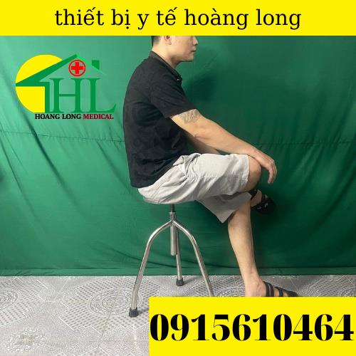 Ghế Xoay Inox 4 Chân Dùng Trong Y Tế Phòng Thí Nghiệm