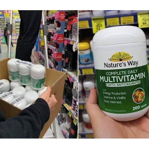 Vitamin tổng hợp Nature’s Way Úc 200 viên - Xuất xứ Úc | Thế Giới Skin Care