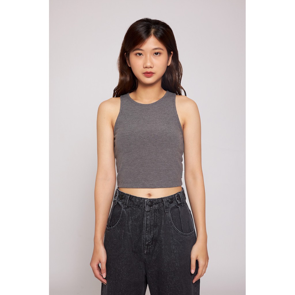 Áo Ba Lỗ Croptop Nữ BOO 100%Cotton Dáng Ôm Nhiều Màu Trendy Cá Tính