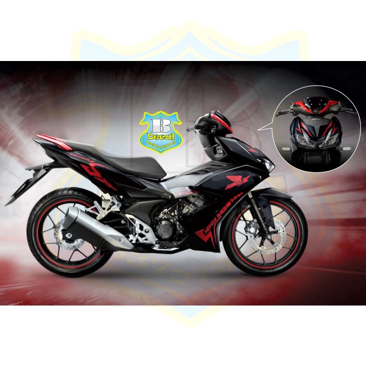 ( Quí khách vui lòng mang ra tiệm cho thợ dán ) Tem winner X 3014 đen