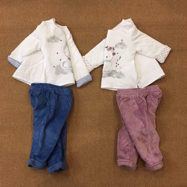 Bộ nỉ nhung hàng xuất dư cho bé trai/ bé gái