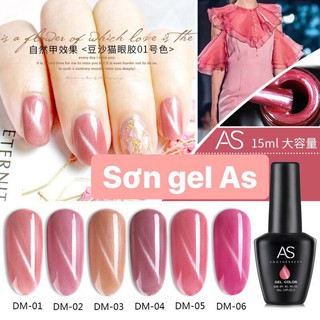 Sơn gel AS sơn thạch mắt mèo - DM ( chai đen )