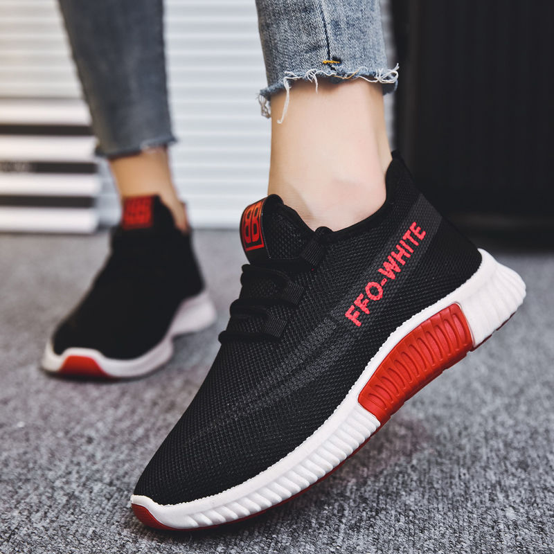 Fashion ladies white shoes trend all-match casual sports women shoes breathable wear-resistant flat shoes