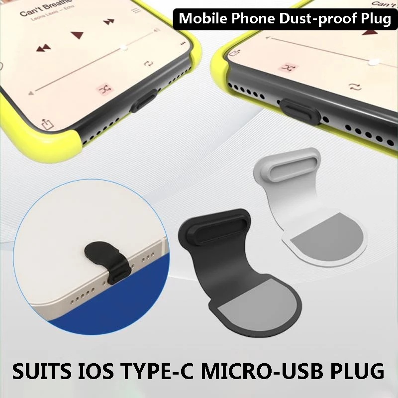 1 Nút Silicon Chống Bụi Chống Nước Cho Điện Thoại Android Type-C