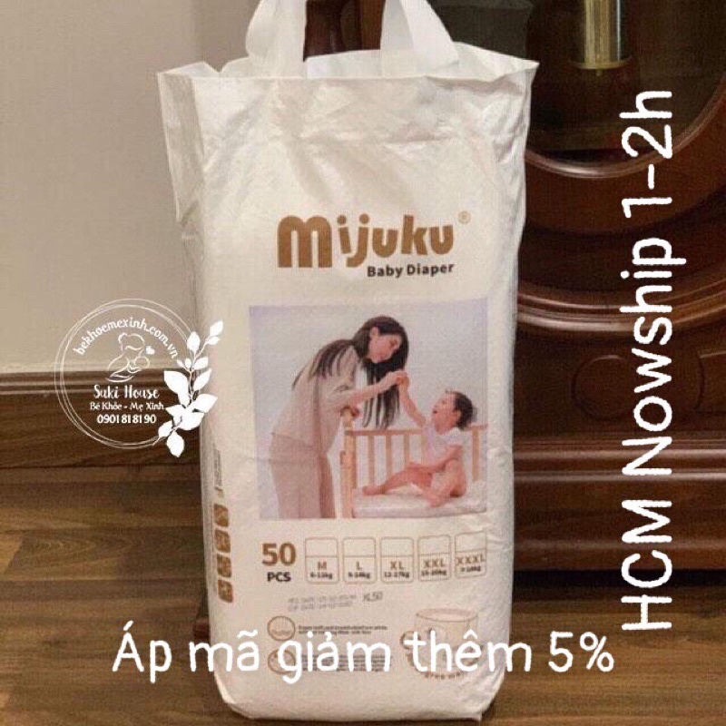  Size L50 tã quần Mijuku cao cấp cho bé 9 - 14kg