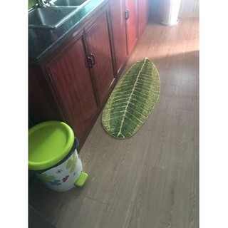 Thảm len hình chiếc lá siêu thấm - siêu đẹp.