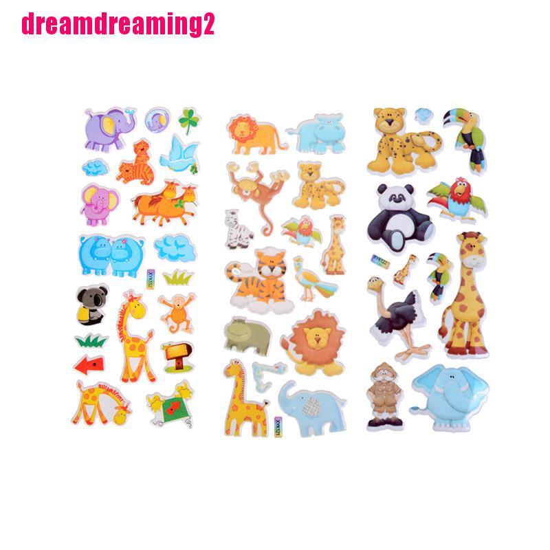 Hình Dán Động Vật 3D Đáng Yêu