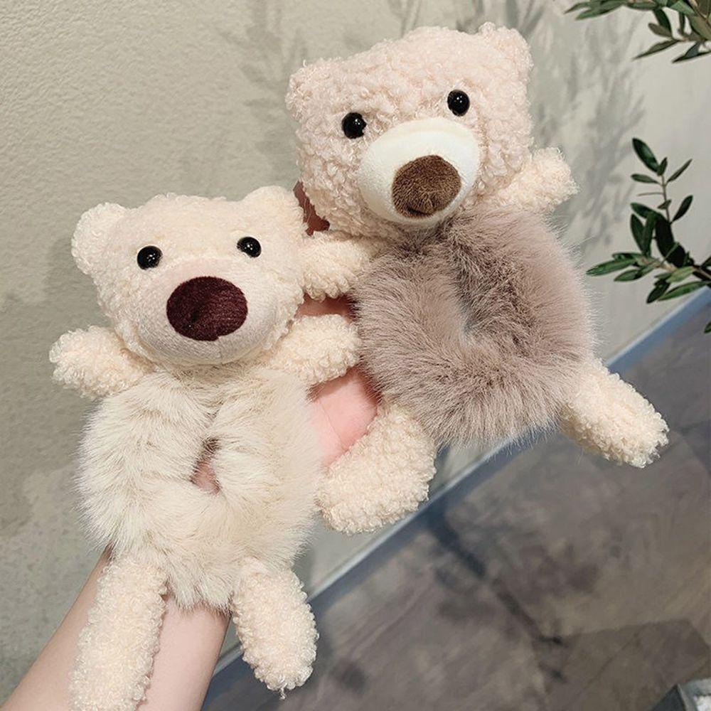 Dây Buộc Tóc Đính Lông Thỏ Giả Dễ Thương Cho Nữ