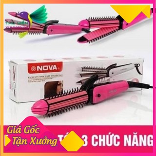 Máy Làm Tóc 3 Trong 1 NOVA (Uốn, Duỗi, Bấm) [HÀNG CHÍNH HÃNG]