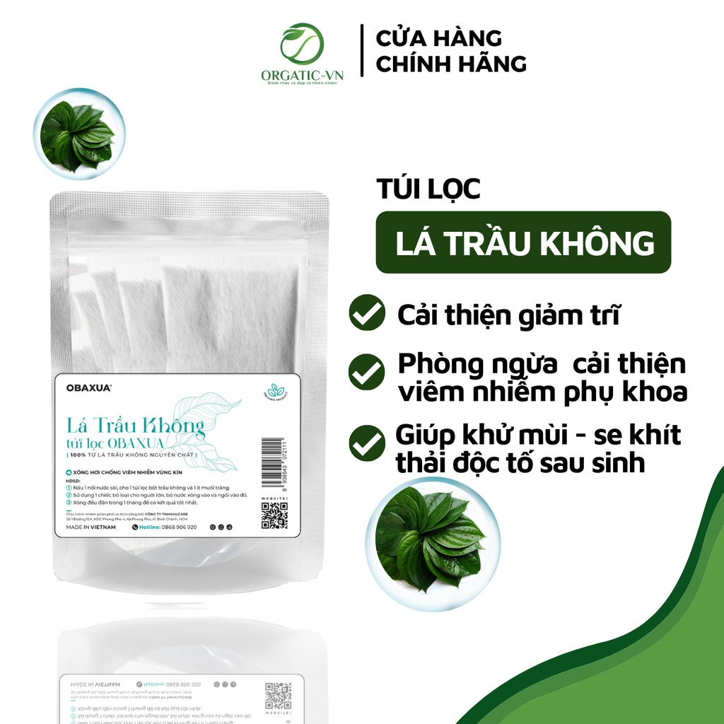 Bột lá trầu không sạch nguyên chất Organic - mỹ phẩm Handmade - B2.002