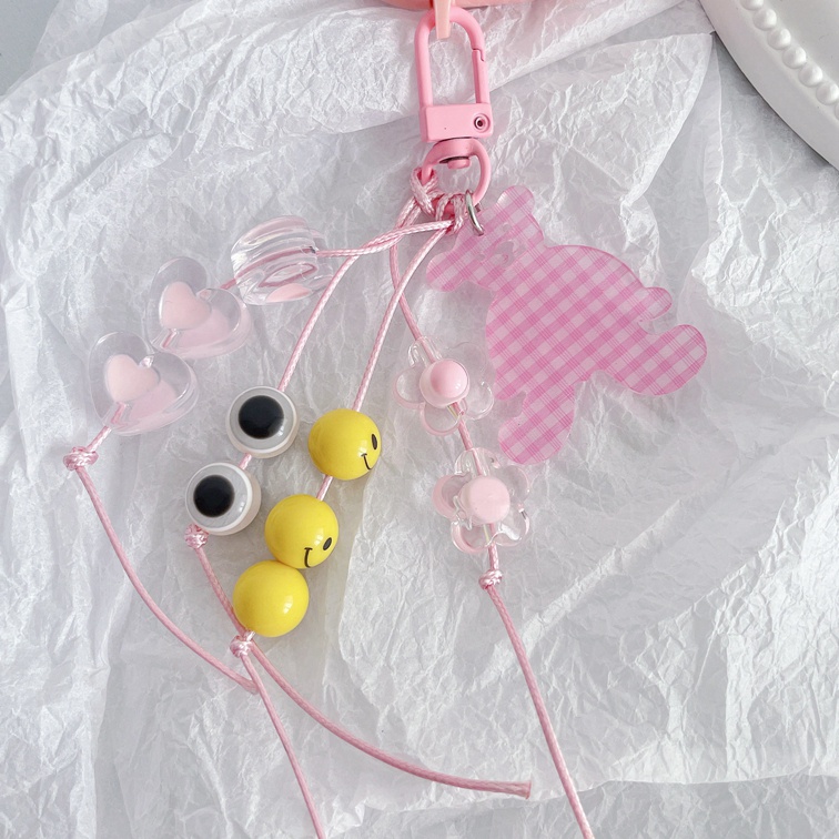 Vỏ Bảo Vệ Hộp Sạc Tai Nghe Bluetooth airpods 1 2 3 pro Bằng tpu Họa Tiết Sọc Caro Màu Hồng Gắn Móc Khóa Tiện Dụng