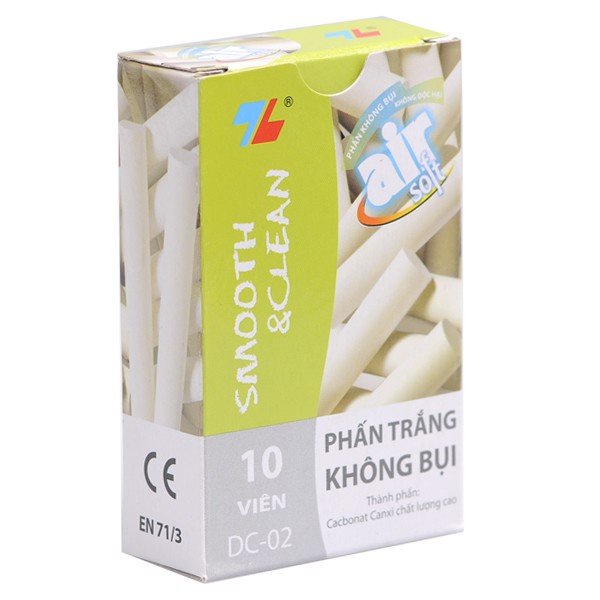 Combo 2 hộp Phấn viêt bảng Thiên Long DC-02 ,trắng không bụi, an toàn