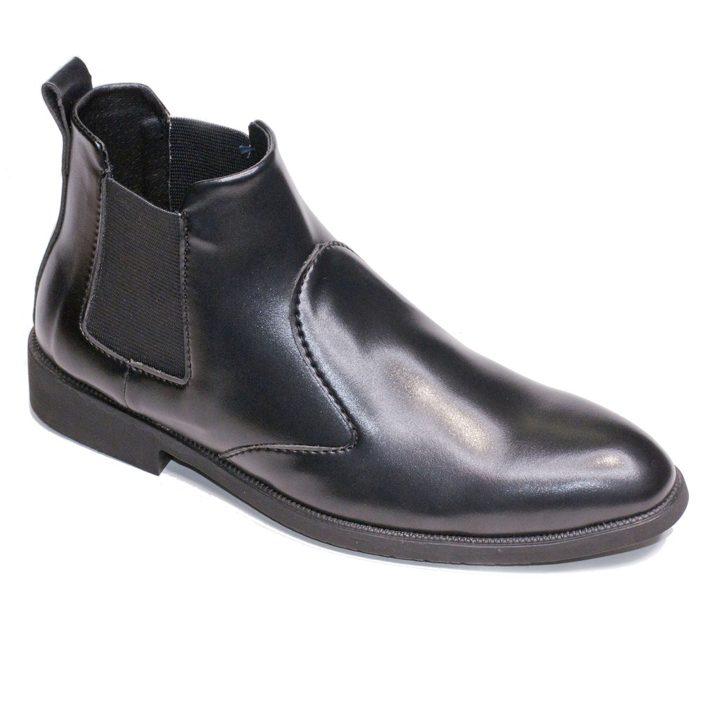 [Có Video Thật] Giày Chelsea Boot Nam Cổ Chun Da Nhám Màu Đen Đế Khâu Rất Chắc Chắn - CB520-NHAMCHUN (T)