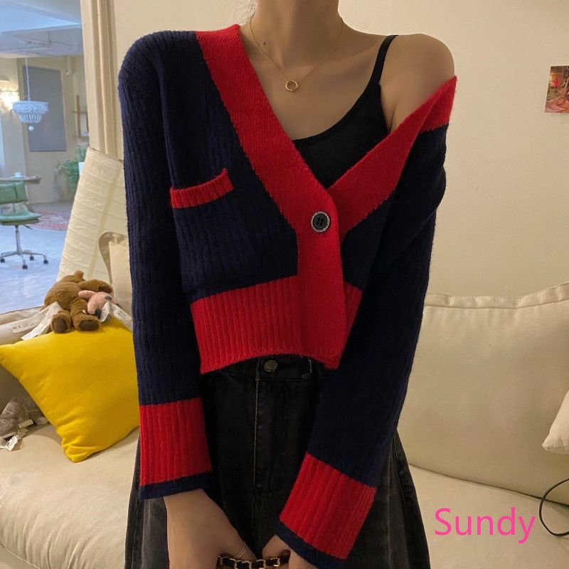 Áo Khoác Cardigan Dệt Kim Tay Dài Thời Trang Mùa Thu Cho Bé Gái
