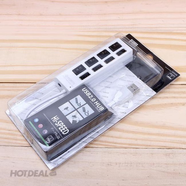 Hub USB 4 port 2.0 có công tắc
