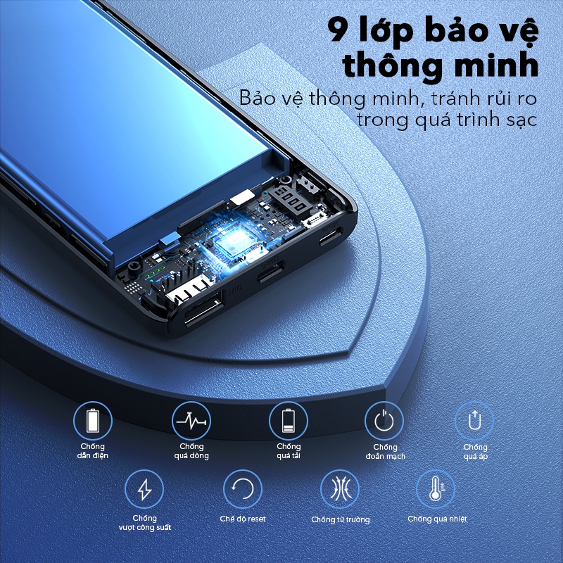 Pin Sạc Dự Phòng 10.000mAh ACOME AP108 10000mAh Tương Thích Với Thiết Bị iOs Và Android - CHÍNH HÃNG