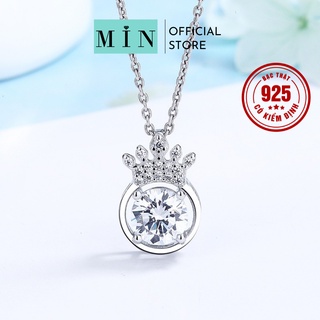 Dây chuyền bạc nữ vương miện S925 Queen (Trắng) lấp lánh, sang trọng