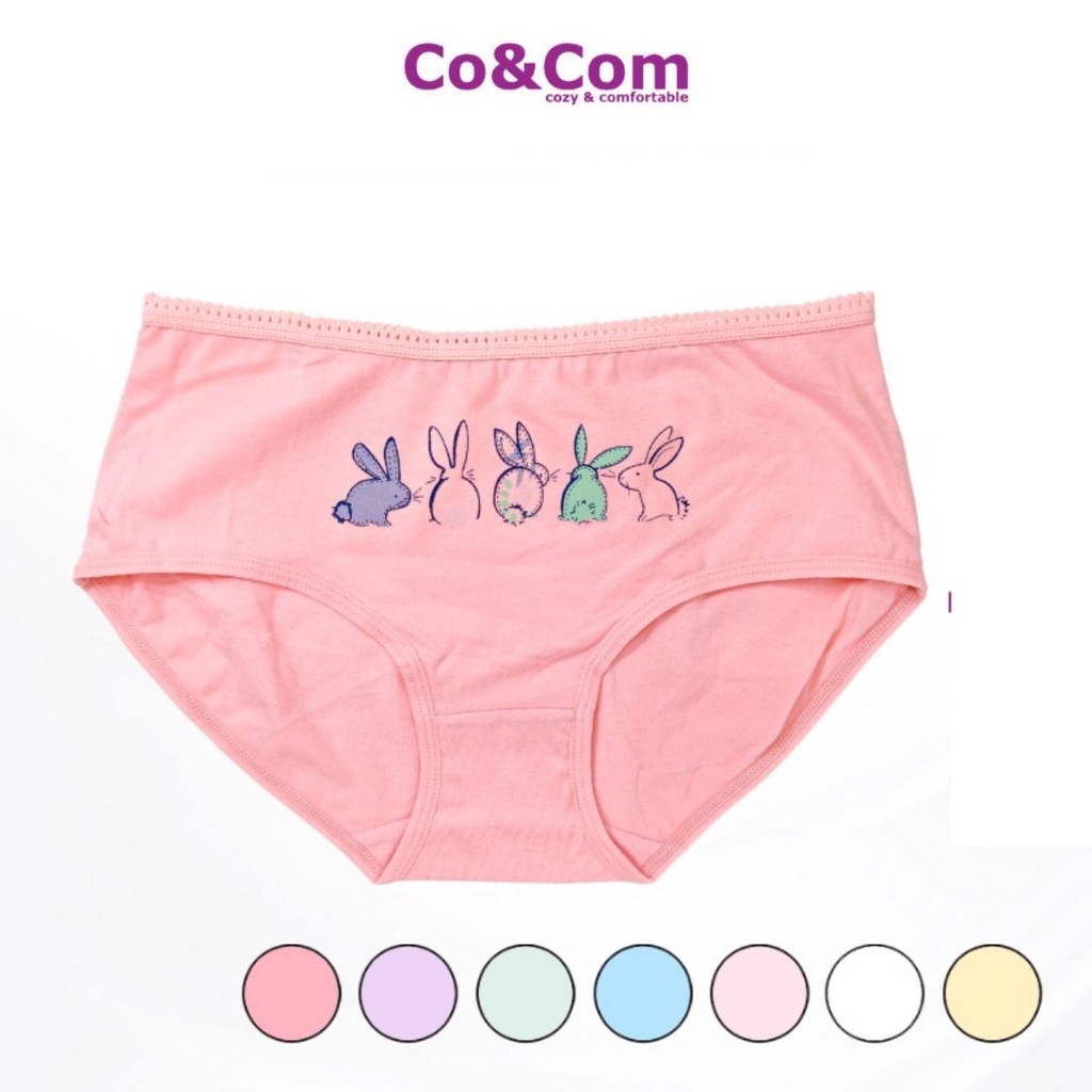 Quần Lót Bé Gái Size Đại Co&amp;Com NO7995 Cotton Sợi Bông Kháng Khuẩn Co Giãn 30-48 Kg