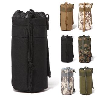 Outdoor Tactical Molle Water Bottle Bag Military Hiking Belt Holder Kettle Pouch