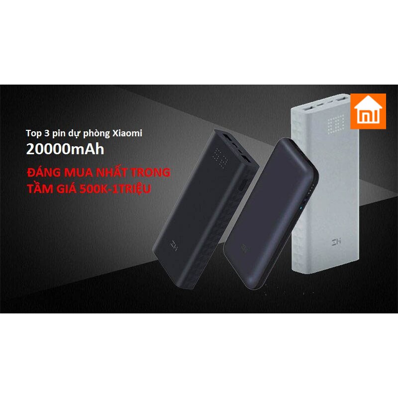 Pin sạc dự phòng Xiaomi ZMI QB821A 20000mAh 18W