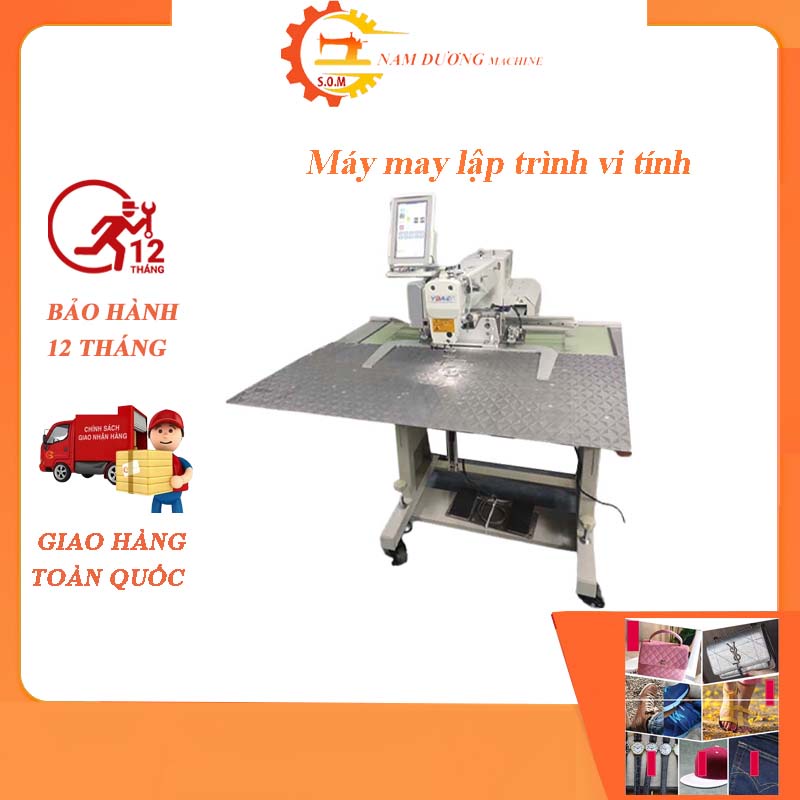 Máy may lập trình mẫu Ybao khổ 350mm x 200 mm &gt; máy may công nghiệp