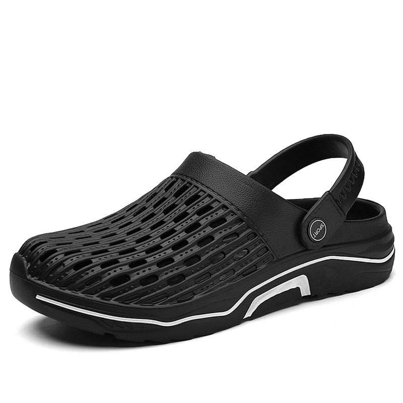 Mùa Hè Phải Có Giày Nam Lỗ Giày Tổ Chim Dép Đi Biển Nhà Giày Sandal Thể Thao Giày Mưa Nhẹ Thoáng Khí Sinh Viên Bao Chân Thoáng Khí Rỗng Giày Đi Biển Thêm