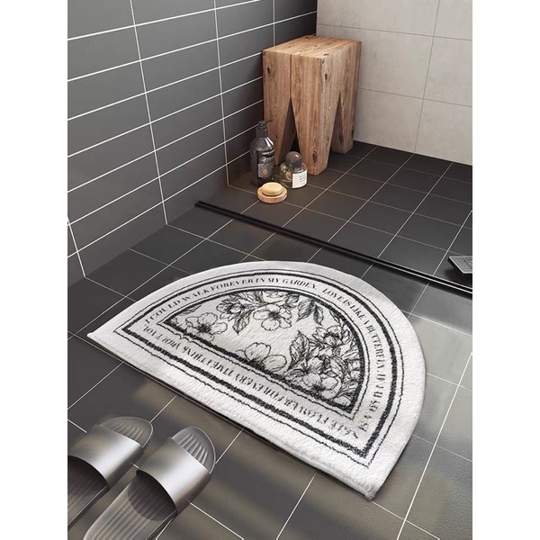 Thảm chùi chân chống trượt, tấm trải sàn trang trí phòng ngủ, decor nhà