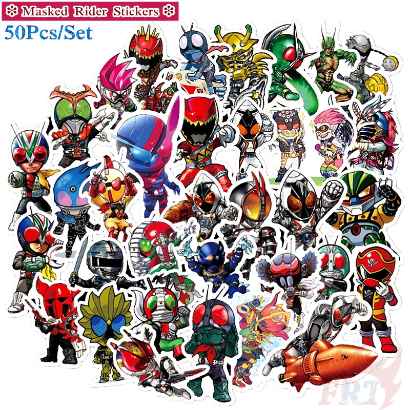 ❉ Masked Rider Series 01 Stickers ❉ 50Pcs/Set  Anime Kamen Rider DIY Fashion Mixed Doodle Decals Stickers