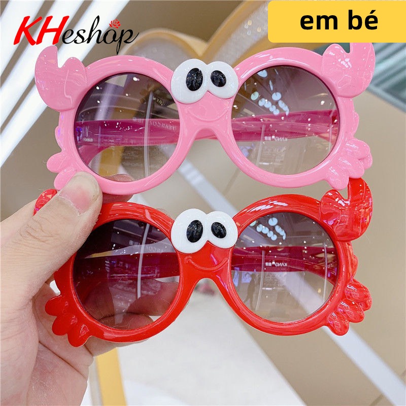 Kính chụp ảnh cho bé hình Con Cua siêu đáng yêu,  Kính râm cho bé sơ sinh chống bức xạ và tia UV400, giá rẻ mã Y1542
