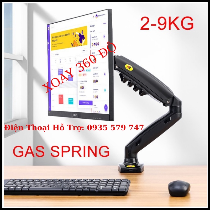 Giá treo màn hình máy đa năng F80 17 - 30 inch - Tải trọng 9Kg Mẫu mới 2021 Model mới M5W