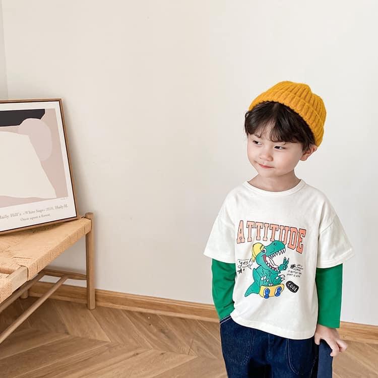 Lyvyshop - (Lô mới) Áo dài phối tay siêu cá tính cho bé trai từ 09-28kg