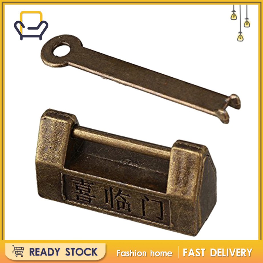 Ổ Khóa Kiểu Truyền Thống Trung Quốc Kèm Chìa Khóa