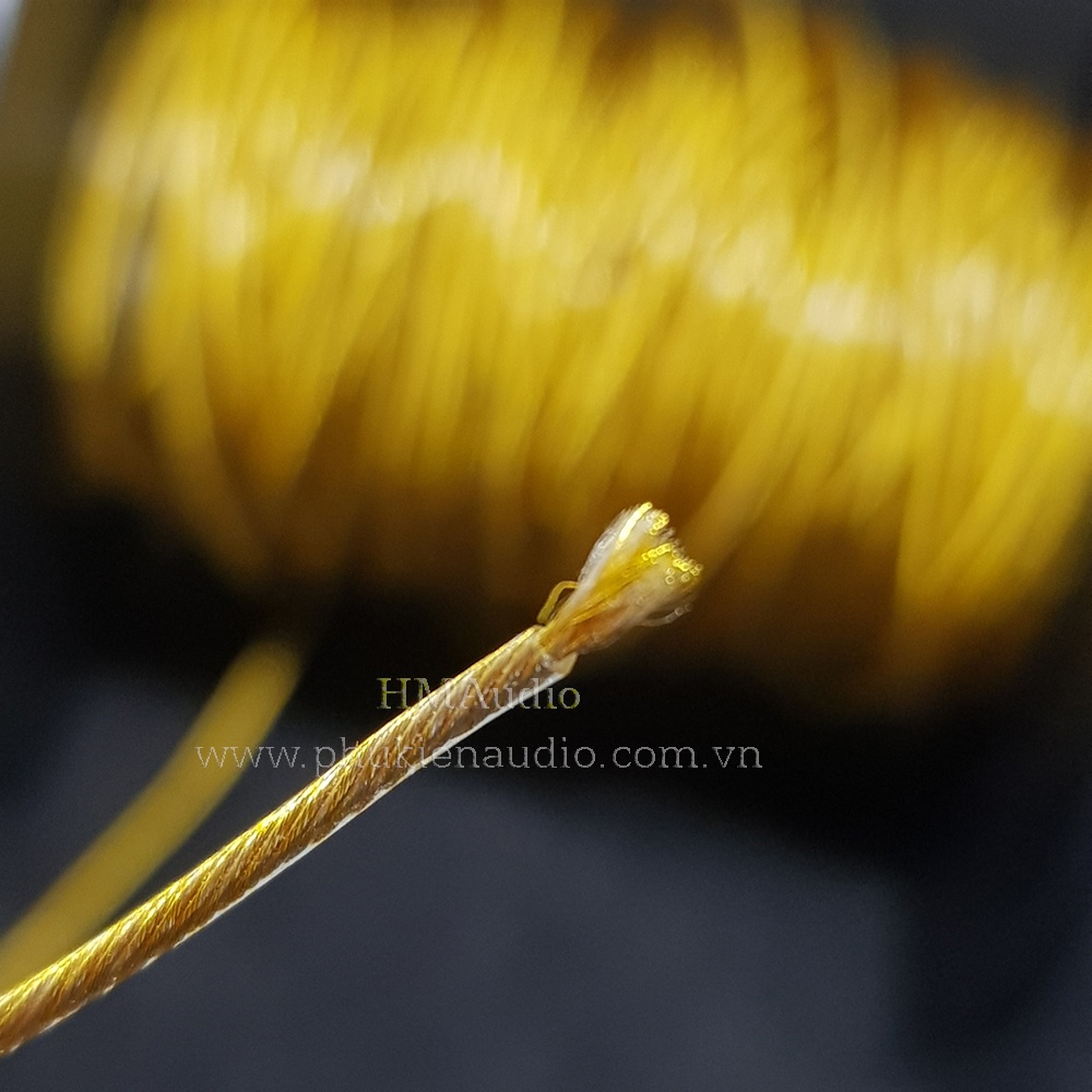 Dây cáp tai nghe đồng mạ vàng OFC đường kính 1.2mm