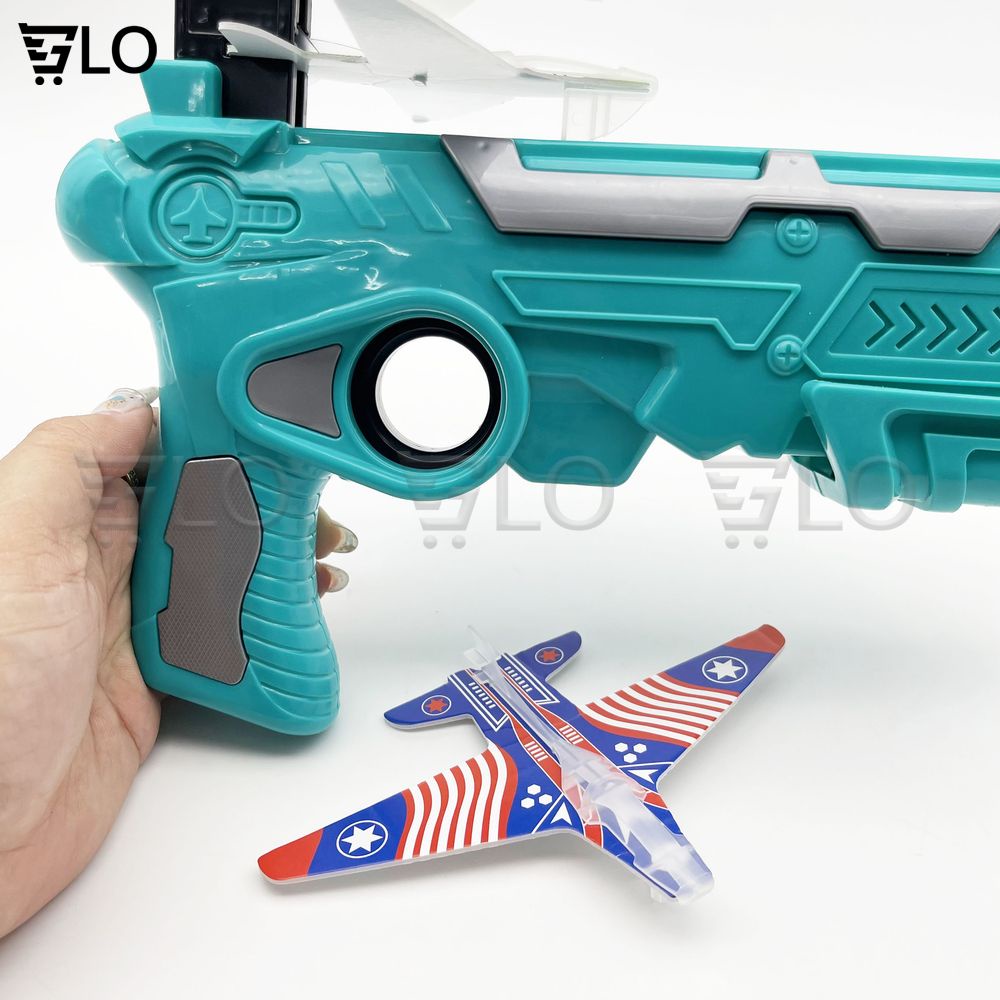 Súng Bắn Máy Bay Air Battle Cho Bé, Đồ Chơi Phóng Máy Bay Lượn Mô Hình Trẻ Em