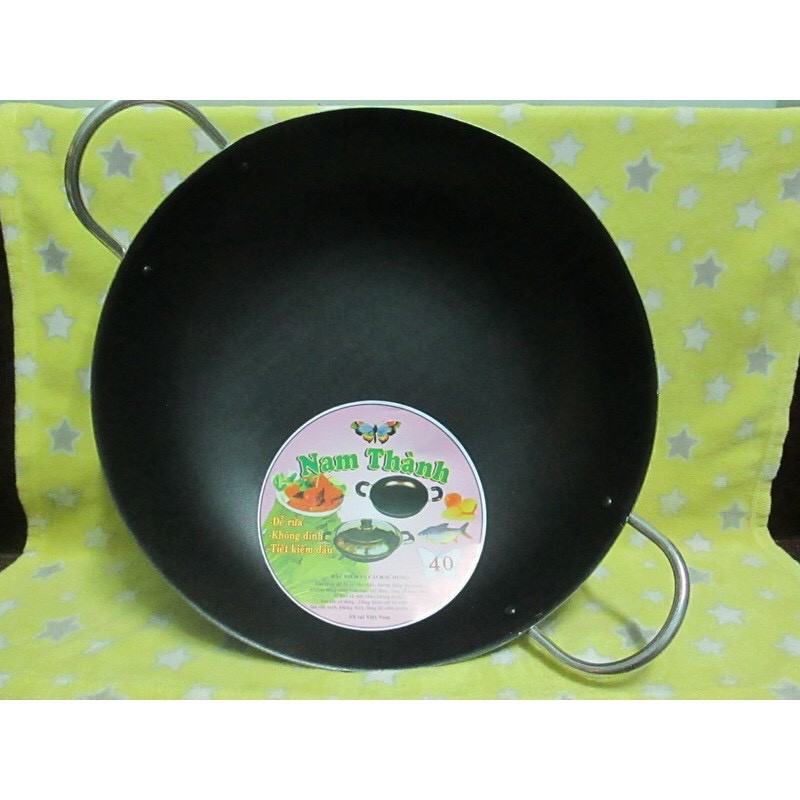 Chảo bầu chống dính 2 quai size 26Cm