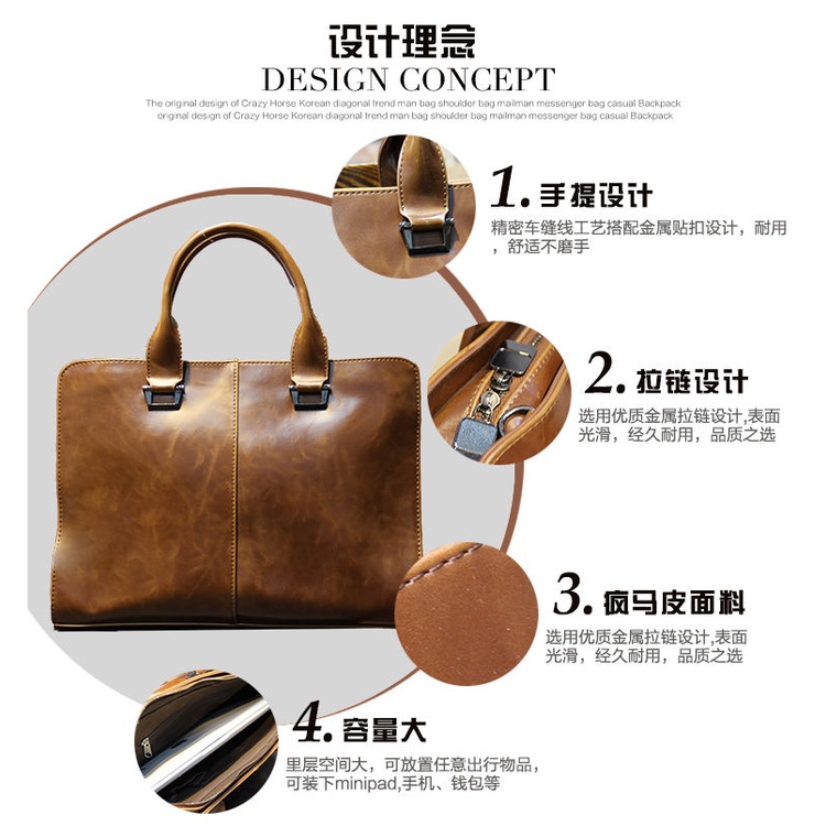 Cặp da công sở phong cách Hàn Quốc cho nam | BigBuy360 - bigbuy360.vn