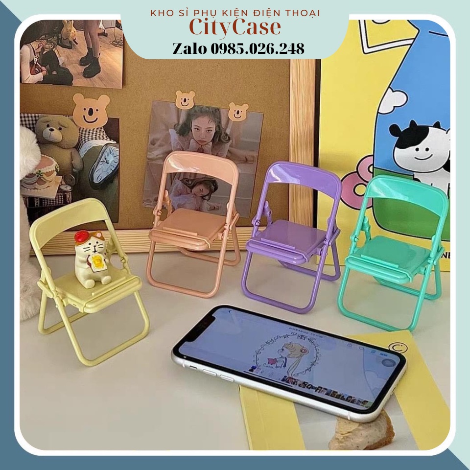 Giá đỡ điện thoại hình chiếc ghế đa năng có thể gập gọn, tiện dụng - Citycase