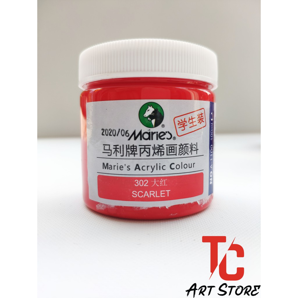 [ TC Art ] Màu Vẽ Acrylic Maries 100ml - Full Bảng Màu