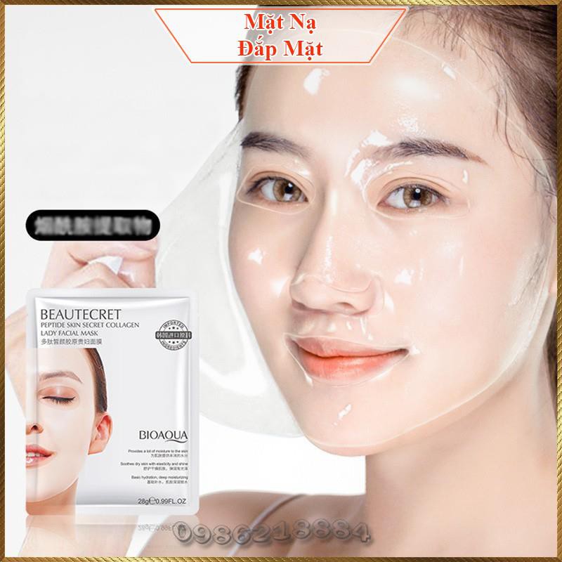 Mặt nạ thạch trắng Collagen Bioaqua Beautecret Peptide Skin Secret Collagen CBB6