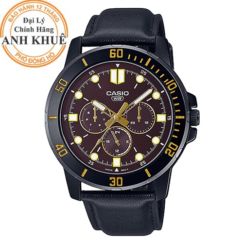Đồng hồ nam dây da Casio Anh Khuê MTP-VD300BL-5EUDF