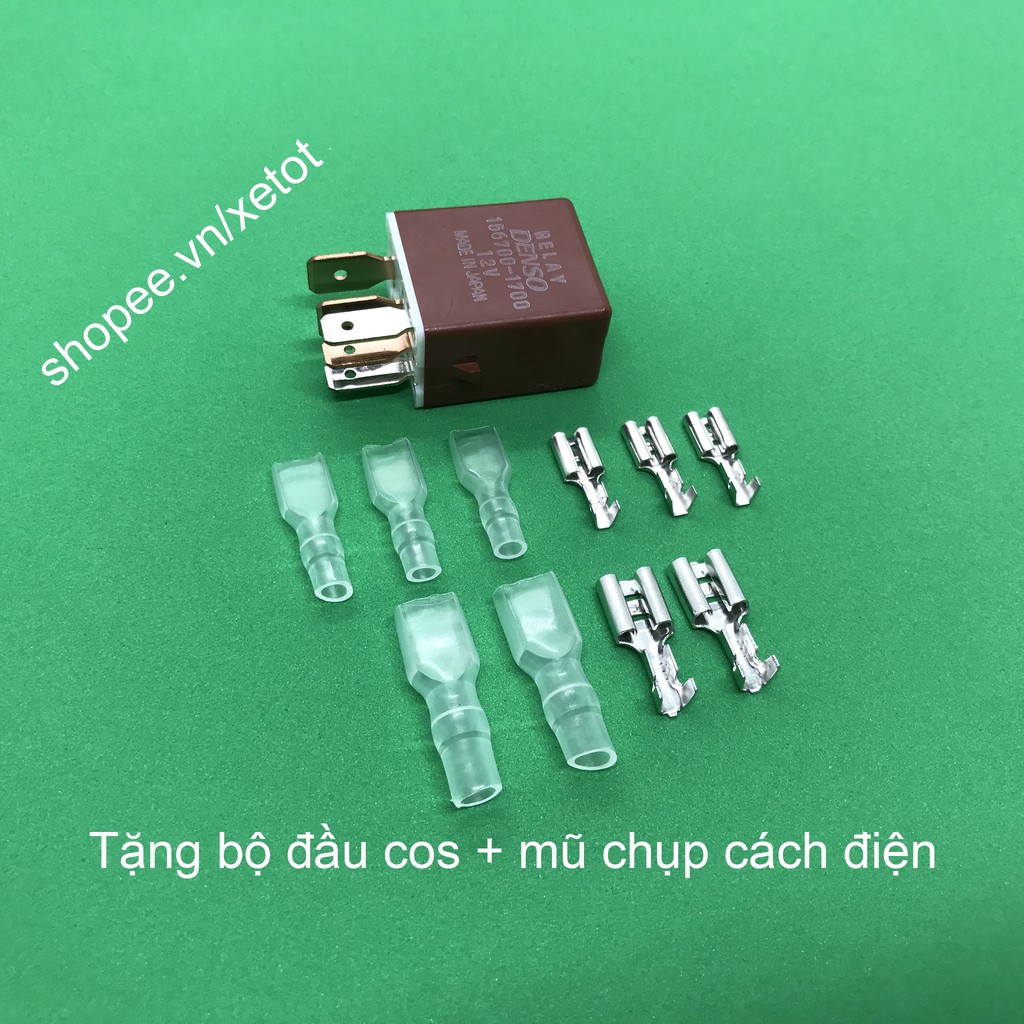 Rờ le Denso 5 chân 156700-1700 cho ô tô xe máy hàng Nhật