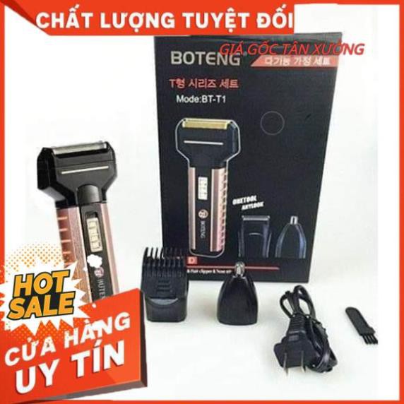 [BH 6 tháng] Tông đơ cắt tóc máy cạo râu tỉa lông mũi Boteng 3in1