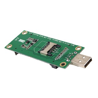 -E WWAN Card to USB Adapter & SIM Slot for full-height 3G/4G Module