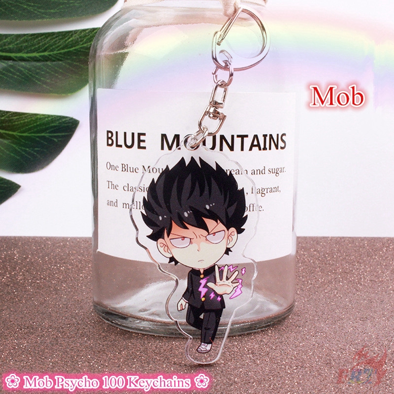 &gt;Ready Stock&lt; ❀ Mob Psycho 100 Móc khóa ❀ Mobu Saiko Hyaku - Mob Cosplay KeyRing Pendant Gifts