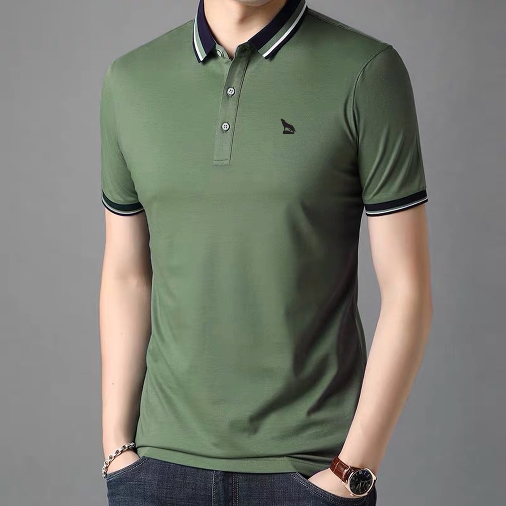 Áo polo nam RM chó sói Cotton xuất xịn, chuẩn form, sang trọng lịch lãm