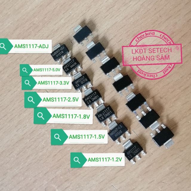 IC nguồn AMS1117 1.2-1.5-1.8-2.5-3.3-5.0V-ADJ