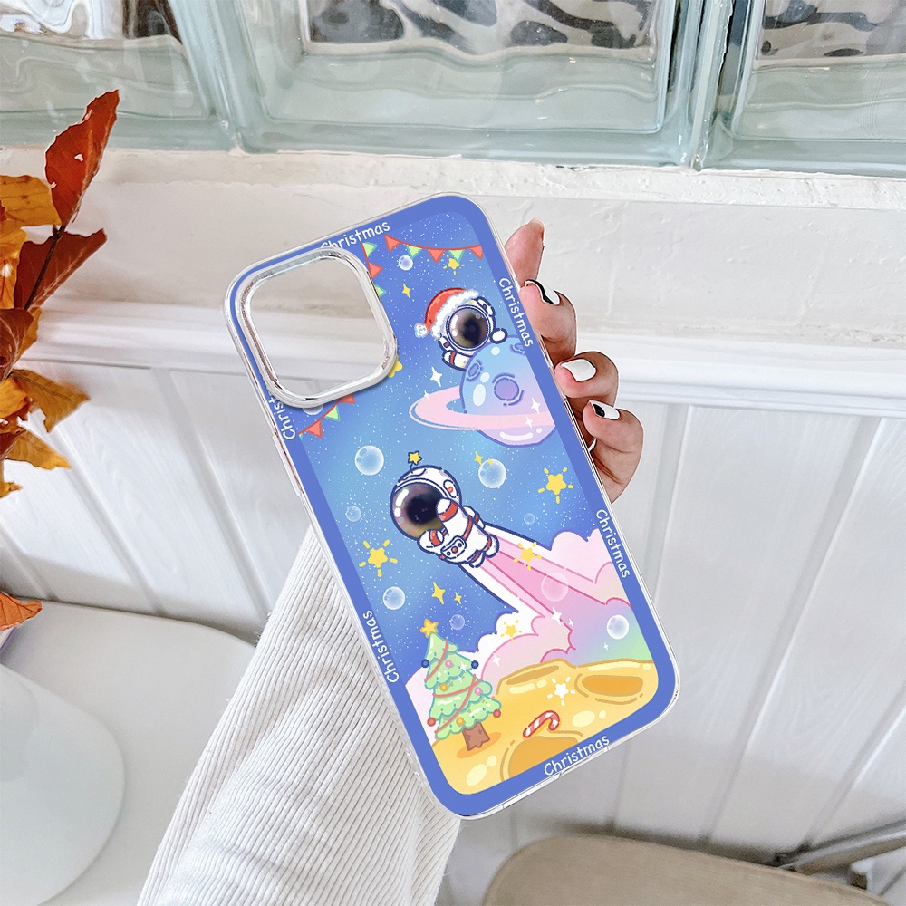 Ốp Điện Thoại Tpu Mềm Chống Sốc In Hình Phi Hành Gia Cho iPhone 11 12 13 pro max XS X XR XSMax 7 8 6 6s plus 5 4 SE 2020