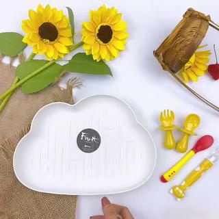 Khay ăn dặm cho bé hình đám mây, khay đựng bát ăn dặm ngộ nghĩnh giúp trẻ ăn ngon