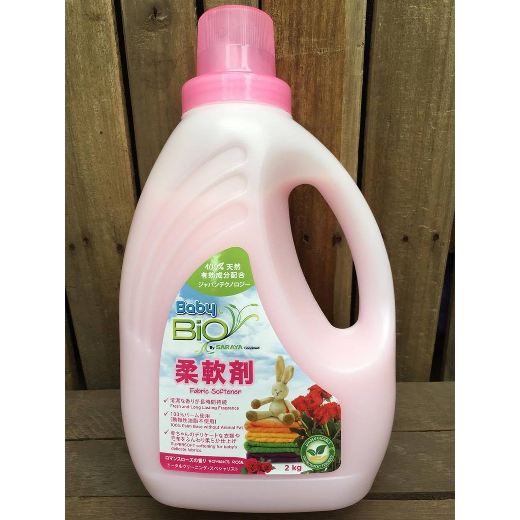 Nước xả vải Baby Bio Nhật Bản hương hoa hồng